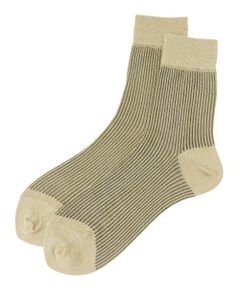 Leilian PLUS HOUSE / レリアンプラスハウス ソックス | ラメクルーソックス