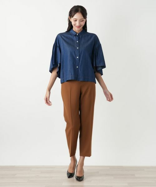 Leilian PLUS HOUSE / レリアンプラスハウス シャツ・ブラウス | ワイドスリーブブラウス【NEMIKA】 | 詳細1