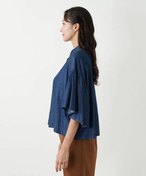 Leilian PLUS HOUSE / レリアンプラスハウス シャツ・ブラウス | ワイドスリーブブラウス【NEMIKA】 | 詳細5