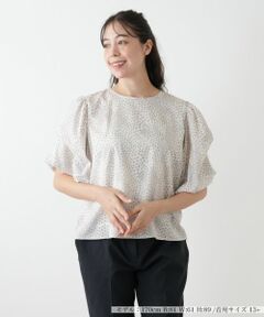 Leilian PLUS HOUSE / レリアンプラスハウス シャツ・ブラウス | フラワープリントブラウス【NEMIKA】