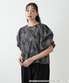 Leilian PLUS HOUSE / レリアンプラスハウス シャツ・ブラウス | フラワープリントブラウス【NEMIKA】