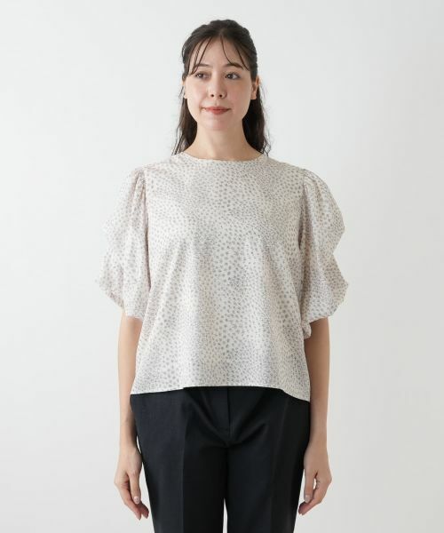 Leilian PLUS HOUSE / レリアンプラスハウス シャツ・ブラウス | フラワープリントブラウス【NEMIKA】 | 詳細7