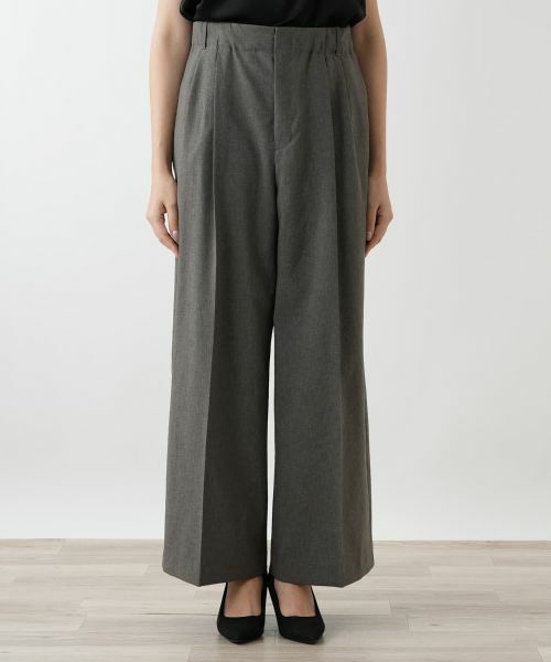 Leilian PLUS HOUSE / レリアンプラスハウス その他パンツ | センタープレスワイドパンツ【NEMIKA】 | 詳細13