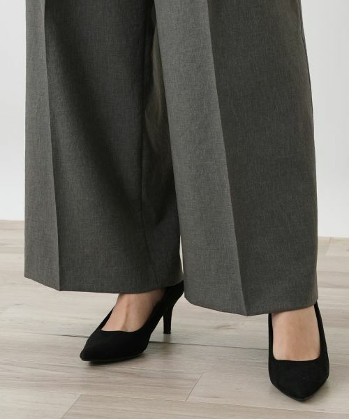 Leilian PLUS HOUSE / レリアンプラスハウス その他パンツ | センタープレスワイドパンツ【NEMIKA】 | 詳細18