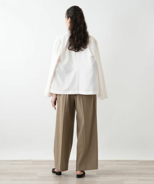 Leilian PLUS HOUSE / レリアンプラスハウス その他パンツ | センタープレスワイドパンツ【NEMIKA】 | 詳細3