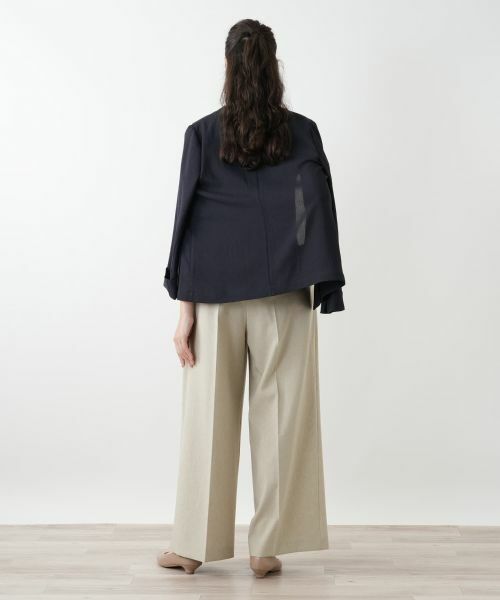 Leilian PLUS HOUSE / レリアンプラスハウス その他パンツ | センタープレスワイドパンツ【NEMIKA】 | 詳細6