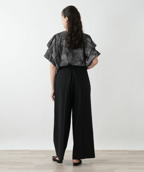 Leilian PLUS HOUSE / レリアンプラスハウス その他パンツ | センタープレスワイドパンツ【NEMIKA】 | 詳細9