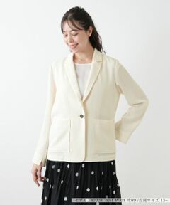 Leilian PLUS HOUSE / レリアンプラスハウス テーラードジャケット | ライトブレザー【NEMIKA】