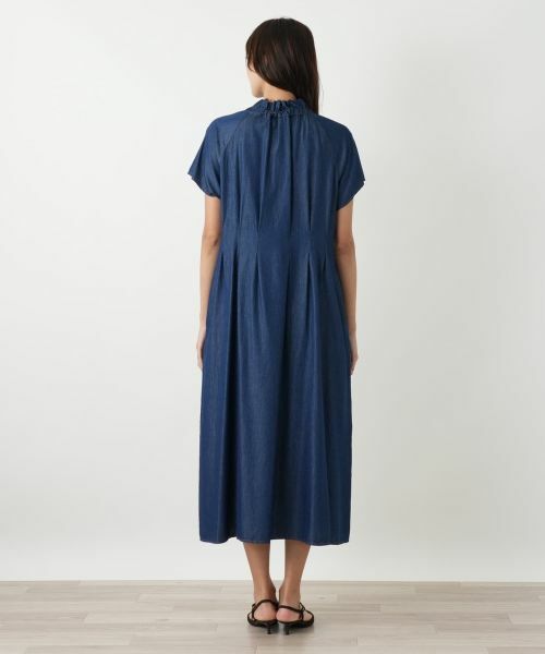 Leilian PLUS HOUSE / レリアンプラスハウス ドレス | フリルスタンドカラーワンピース【NEMIKA】 | 詳細6