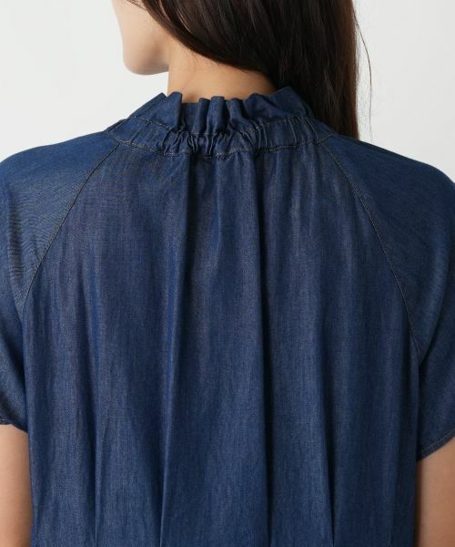 Leilian PLUS HOUSE / レリアンプラスハウス ドレス | フリルスタンドカラーワンピース【NEMIKA】 | 詳細8