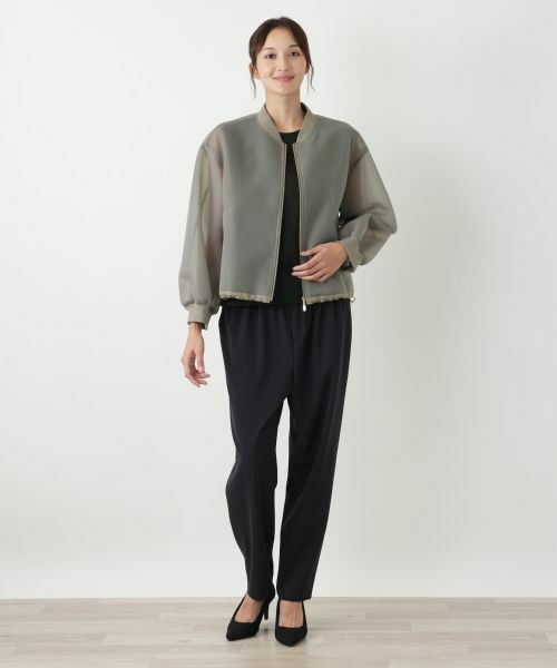 Leilian PLUS HOUSE / レリアンプラスハウス その他アウター | シアージップブルゾン【NEMIKA】 | 詳細7