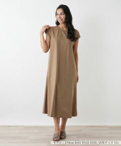 Leilian PLUS HOUSE / レリアンプラスハウス ドレス | ノースリーブフレアワンピース【NEMIKA】