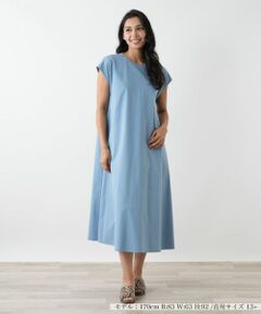 Leilian PLUS HOUSE / レリアンプラスハウス ドレス | ノースリーブフレアワンピース【NEMIKA】