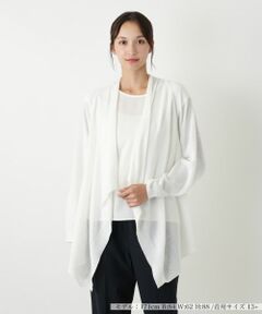 Leilian PLUS HOUSE / レリアンプラスハウス カーディガン・ボレロ | イレギュラーヘムカーディガン