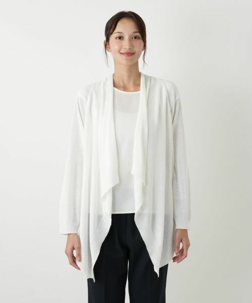 Leilian PLUS HOUSE / レリアンプラスハウス カーディガン・ボレロ | イレギュラーヘムカーディガン | 詳細10