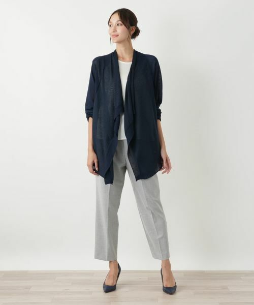 Leilian PLUS HOUSE / レリアンプラスハウス カーディガン・ボレロ | イレギュラーヘムカーディガン | 詳細4