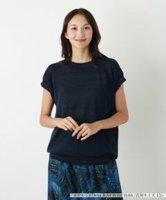 Leilian PLUS HOUSE / レリアンプラスハウス ニット・セーター | フレンチスリーブニット