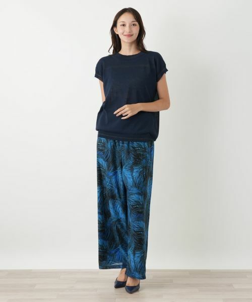 Leilian PLUS HOUSE / レリアンプラスハウス ニット・セーター | フレンチスリーブニット | 詳細1