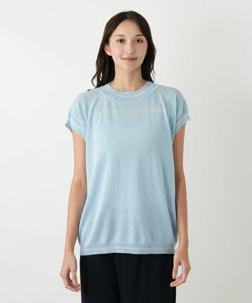 Leilian PLUS HOUSE / レリアンプラスハウス ニット・セーター | フレンチスリーブニット | 詳細7