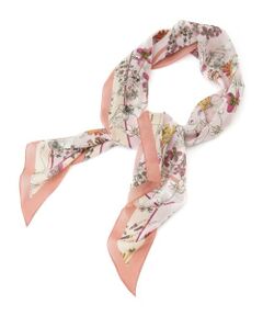 Leilian PLUS HOUSE / レリアンプラスハウス バンダナ・スカーフ | ボタニカルプリントスカーフ