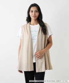 Leilian PLUS HOUSE / レリアンプラスハウス テーラードジャケット | 羽織りベスト【Leilian WHITE LABEL】