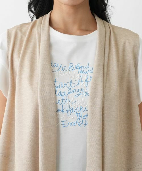 Leilian PLUS HOUSE / レリアンプラスハウス テーラードジャケット | 羽織りベスト【Leilian WHITE LABEL】 | 詳細13