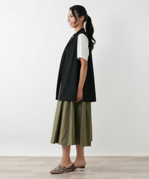 Leilian PLUS HOUSE / レリアンプラスハウス テーラードジャケット | 羽織りベスト【Leilian WHITE LABEL】 | 詳細2