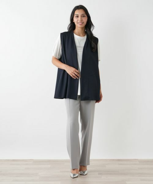 Leilian PLUS HOUSE / レリアンプラスハウス テーラードジャケット | 羽織りベスト【Leilian WHITE LABEL】 | 詳細4