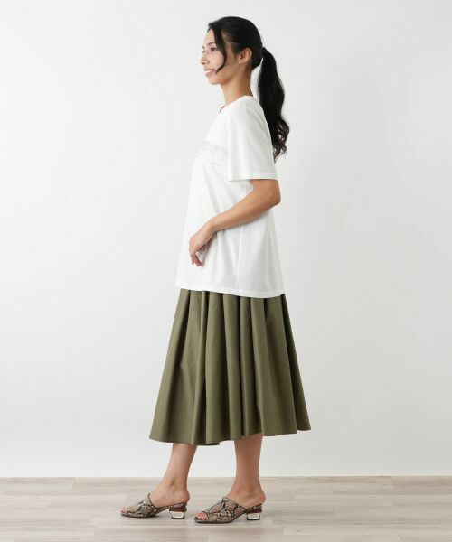 Leilian PLUS HOUSE / レリアンプラスハウス カットソー | 刺繍フレアカットソー【Leilian WHITE LABEL】 | 詳細5