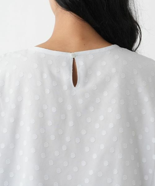 Leilian PLUS HOUSE / レリアンプラスハウス シャツ・ブラウス | ドットフレアブラウス【Leilian WHITE LABEL】 | 詳細14