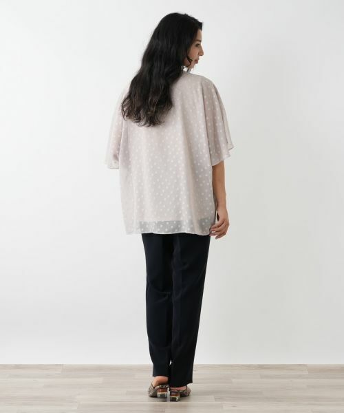Leilian PLUS HOUSE / レリアンプラスハウス シャツ・ブラウス | ドットフレアブラウス【Leilian WHITE LABEL】 | 詳細3