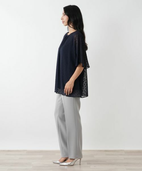 Leilian PLUS HOUSE / レリアンプラスハウス シャツ・ブラウス | ドットフレアブラウス【Leilian WHITE LABEL】 | 詳細5