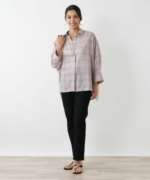 Leilian PLUS HOUSE / レリアンプラスハウス シャツ・ブラウス | ドルマンスリーブブラウス【Leilian WHITE LABEL】 | 詳細4