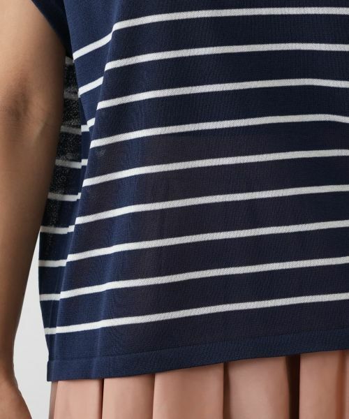 Leilian PLUS HOUSE / レリアンプラスハウス テーラードジャケット | ボーダーニットベスト【Leilian WHITE LABEL】 | 詳細13