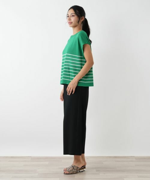 Leilian PLUS HOUSE / レリアンプラスハウス テーラードジャケット | ボーダーニットベスト【Leilian WHITE LABEL】 | 詳細2