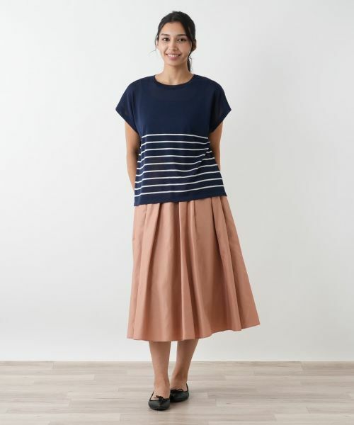 Leilian PLUS HOUSE / レリアンプラスハウス テーラードジャケット | ボーダーニットベスト【Leilian WHITE LABEL】 | 詳細4