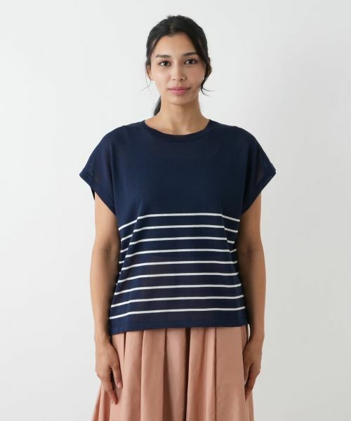 Leilian PLUS HOUSE / レリアンプラスハウス テーラードジャケット | ボーダーニットベスト【Leilian WHITE LABEL】 | 詳細7