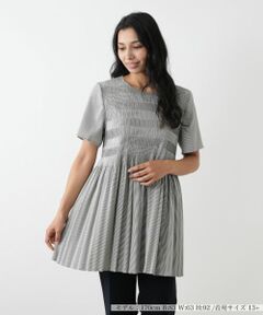 Leilian PLUS HOUSE / レリアンプラスハウス シャツ・ブラウス | ギャザー切替フレアブラウス【Leilian WHITE LABEL】