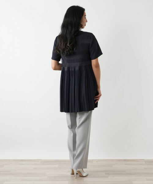 Leilian PLUS HOUSE / レリアンプラスハウス シャツ・ブラウス | ギャザー切替フレアブラウス【Leilian WHITE LABEL】 | 詳細6