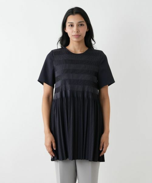 Leilian PLUS HOUSE / レリアンプラスハウス シャツ・ブラウス | ギャザー切替フレアブラウス【Leilian WHITE LABEL】 | 詳細7