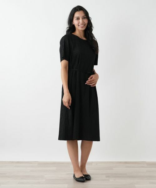 Leilian PLUS HOUSE / レリアンプラスハウス ドレス | アイレットフレアワンピース【Leilian WHITE LABEL】 | 詳細1