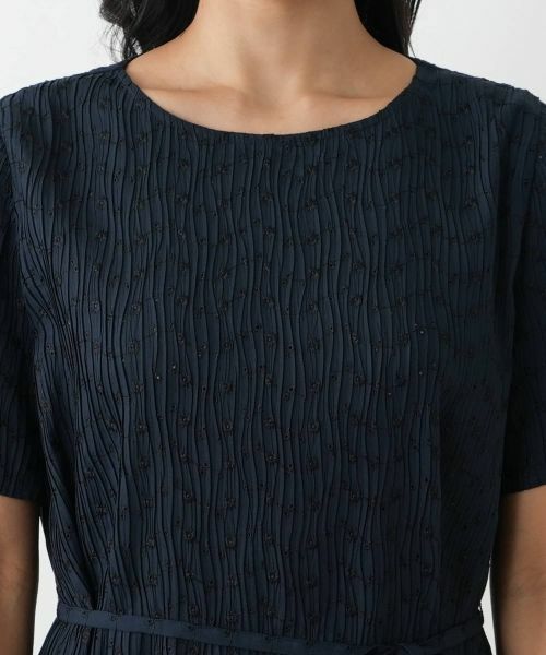 Leilian PLUS HOUSE / レリアンプラスハウス ドレス | アイレットフレアワンピース【Leilian WHITE LABEL】 | 詳細11