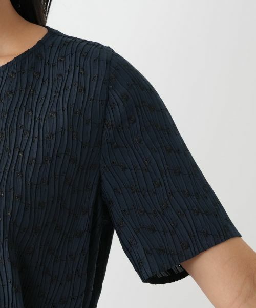 Leilian PLUS HOUSE / レリアンプラスハウス ドレス | アイレットフレアワンピース【Leilian WHITE LABEL】 | 詳細13