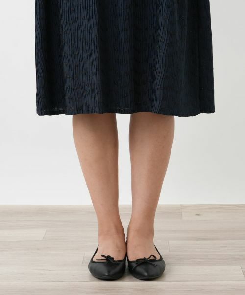 Leilian PLUS HOUSE / レリアンプラスハウス ドレス | アイレットフレアワンピース【Leilian WHITE LABEL】 | 詳細16