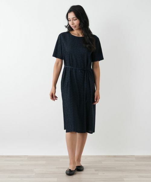 Leilian PLUS HOUSE / レリアンプラスハウス ドレス | アイレットフレアワンピース【Leilian WHITE LABEL】 | 詳細4