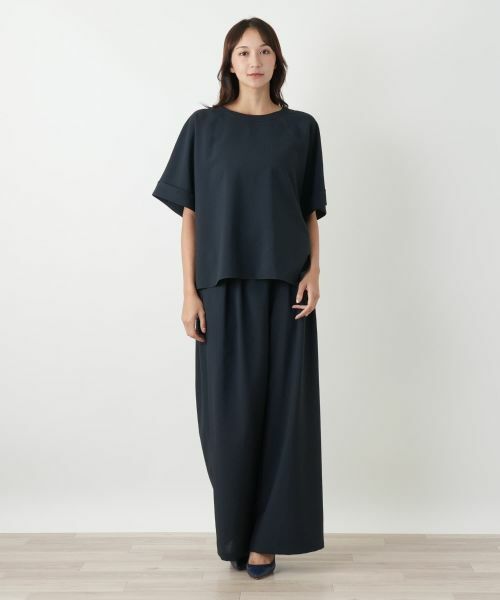 Leilian PLUS HOUSE / レリアンプラスハウス シャツ・ブラウス | ノーカラーブラウス【BOURGE】 | 詳細1