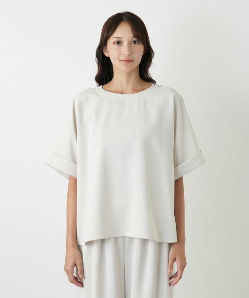 Leilian PLUS HOUSE / レリアンプラスハウス シャツ・ブラウス | ノーカラーブラウス【BOURGE】 | 詳細10