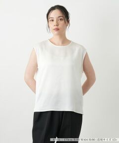 Leilian PLUS HOUSE / レリアンプラスハウス シャツ・ブラウス | ノースリーブブラウス【BOURGE】