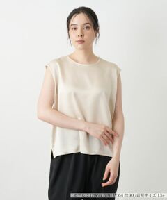 Leilian PLUS HOUSE / レリアンプラスハウス シャツ・ブラウス | ノースリーブブラウス【BOURGE】