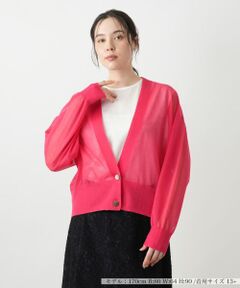 Leilian PLUS HOUSE / レリアンプラスハウス カーディガン・ボレロ | Vネックカーディガン【BOURGE】